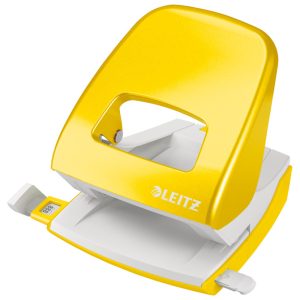 Bušač 2 rupe do 30 listova Wow Leitz 50081216 metalik žuti blister