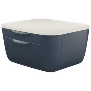 Kutija s 2 ladice Cosy Leitz 53570089 tamno siva/bijela