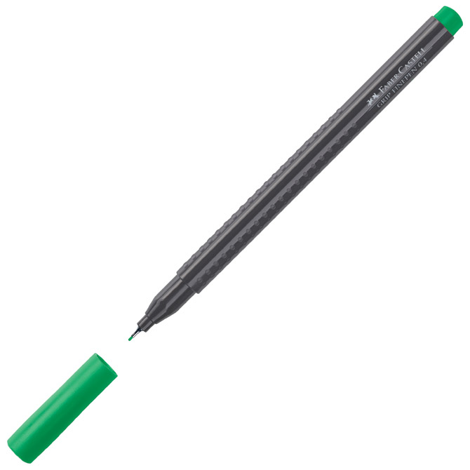000047059.jpg Flomaster fineliner 0,4mm Grip Faber-Castell 151663 zeleni - Slika 1