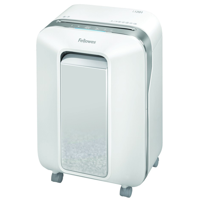000047069.jpg Uništavač dokumentacije 12 listova MicroCut LX-201 Fellowes 5050101 bijeli - Slika 1