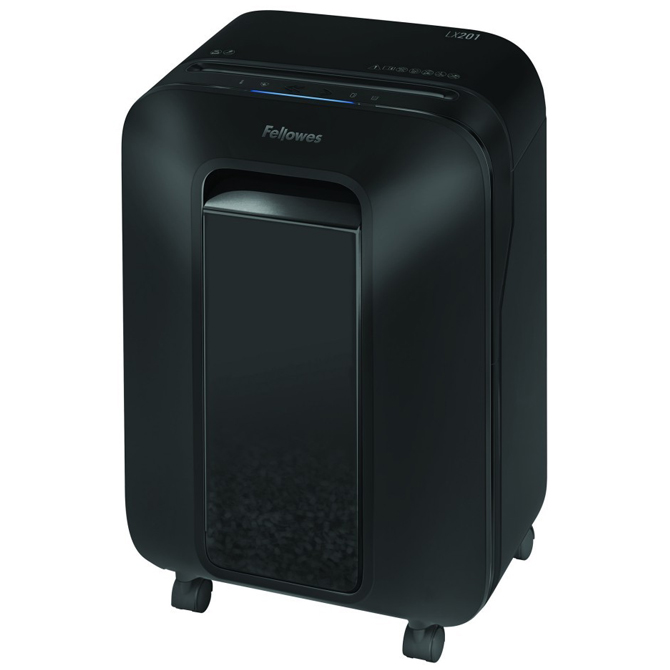 000047070.jpg Uništavač dokumentacije 12 listova MicroCut LX-201 Fellowes 5050001 crni - Slika 1
