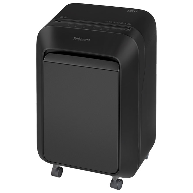 000047072.jpg Uništavač dokumentacije 15 listova MicroCut LX-211 Fellowes 5050201 crni - Slika 1