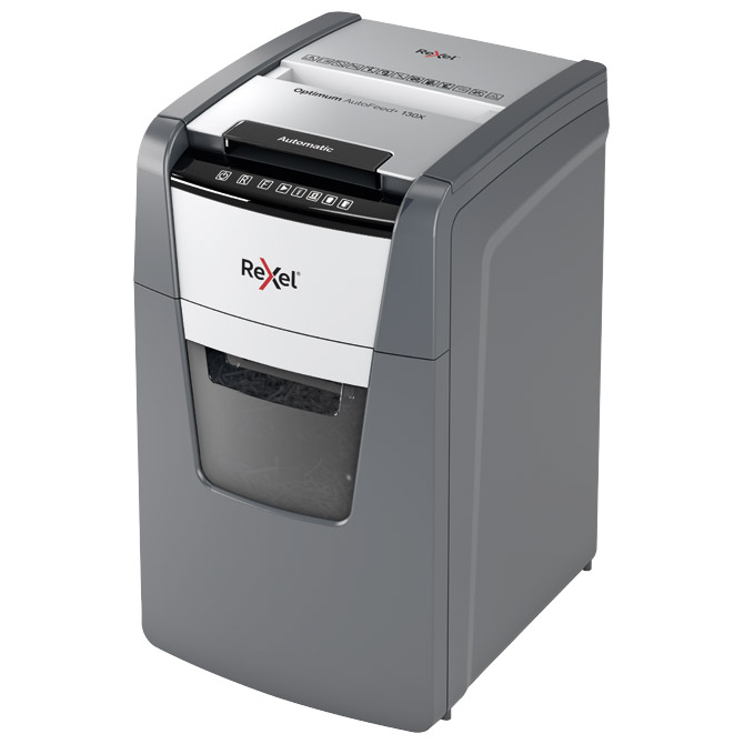 000047330.jpg Uništavač dokumentacije 130 (ručno 8) listova CrossCut Optimum Auto Feed+ 130X Rexel 2020130XEU - Slika 1