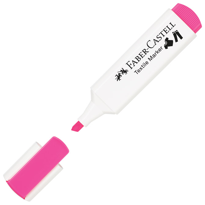 000047635.jpg Marker za tekstil 1-5 mm Neon Faber-Castell 159529 rozi - Slika 1