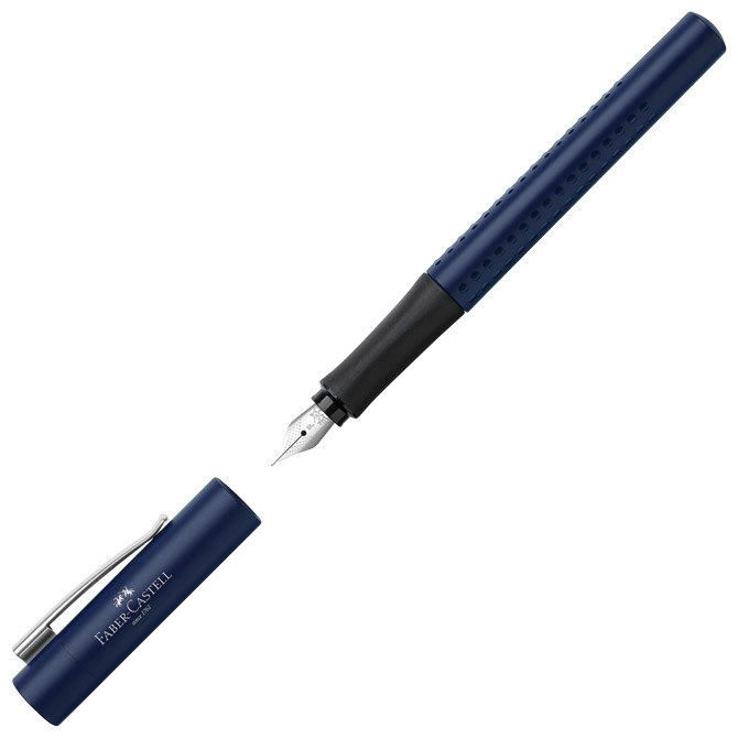 000048537.jpg Nalivpero Grip 2011 (F) Classic Faber-Castell 140806 tamnoplavo - Slika 1