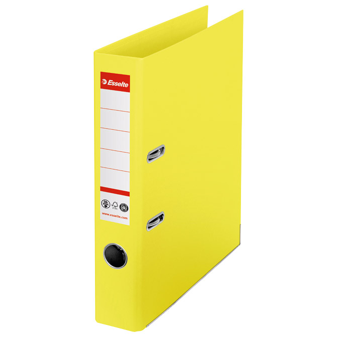000049217.jpg Registrator A4 uski samostojeći CO2 neutral Vivida Esselte 627573 žuti - Slika 1