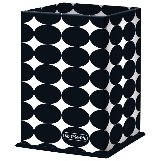 000050730.jpg Čaša za olovke karton Just Black Herlitz 50040117 - Slika 1