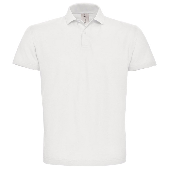 900000227.jpg Majica kratki rukavi polo B&C ID.001 180g bijela S - Slika 1