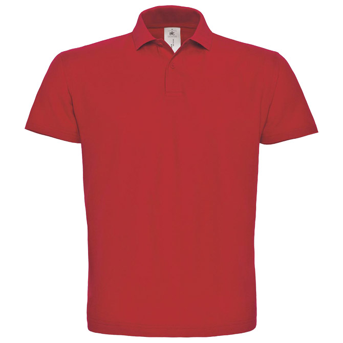 900000233.jpg Majica kratki rukavi polo B&C ID.001 180g crvena M - Slika 1