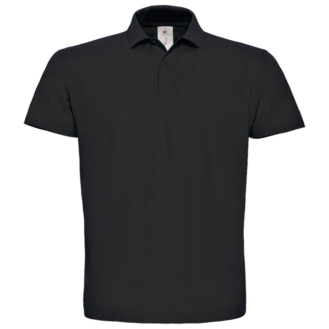 900000244.jpg Majica kratki rukavi polo B&C ID.001 180g crna L - Slika 1