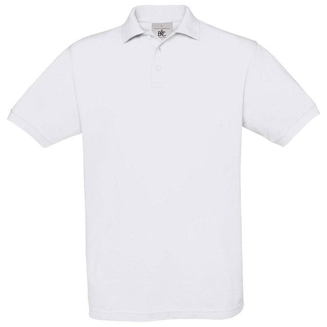 900000355.jpg Majica kratki rukavi B&C Safran Polo 180g bijela S - Slika 1