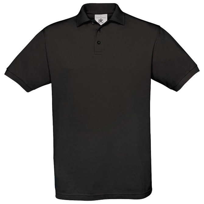 900000375.jpg Majica kratki rukavi B&C Safran Polo 180g crna L - Slika 1