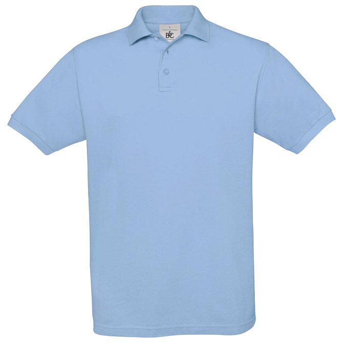 900000398.jpg Majica kratki rukavi B&C Safran Polo 180g nebo plava L - Slika 1