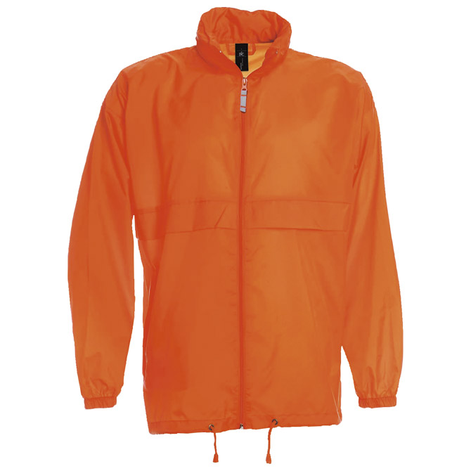 900000602.jpg Vjetrovka s kapuljačom zip unisex B&C Sirocco narančasta XL - Slika 1