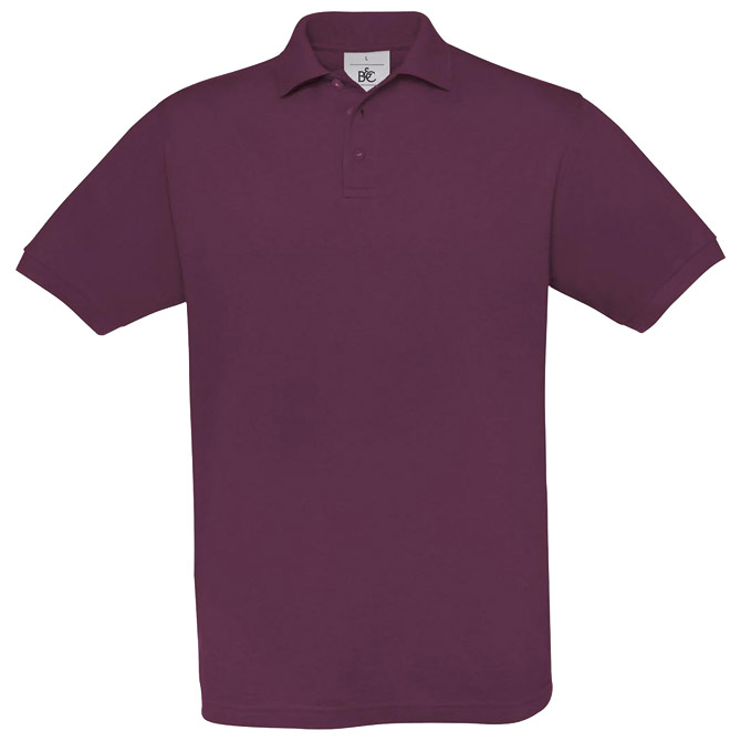 900001048.jpg Majica kratki rukavi B&C Safran Polo 180g bordo XL - Slika 1