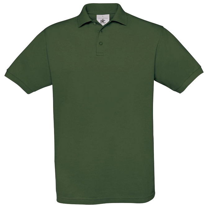 900001111.jpg Majica kratki rukavi B&C Safran Polo 180g tamno zelena L - Slika 1