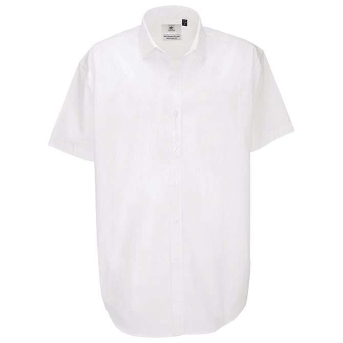 900001207.jpg Košulja muška kratki rukavi B&C Heritage 120g bijela 2XL - Slika 1