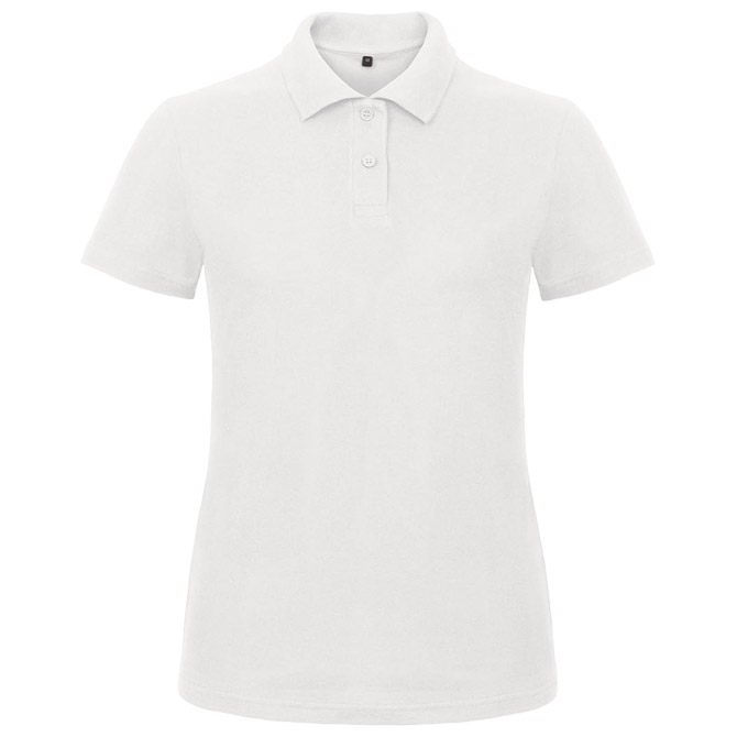 900001927.jpg Majica kratki rukavi polo B&C ID.001/women 180g bijela XS - Slika 1