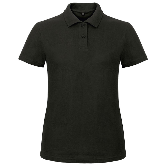 900001937.jpg Majica kratki rukavi polo B&C ID.001/women 180g crna XL - Slika 1