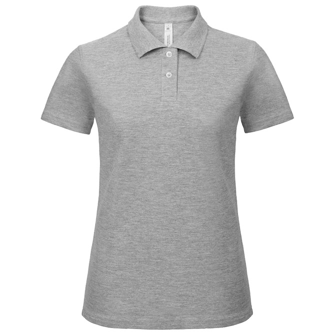 900001961.jpg Majica kratki rukavi polo B&C ID.001/women 180g svijetlo siva M - Slika 1