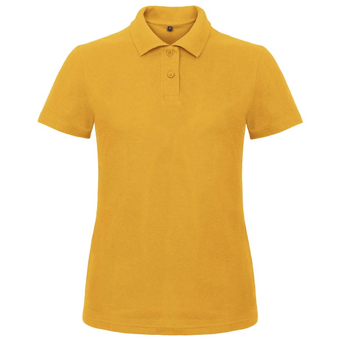 900002000.jpg Majica kratki rukavi polo B&C ID.001/women 180g zlatno žuta S - Slika 1