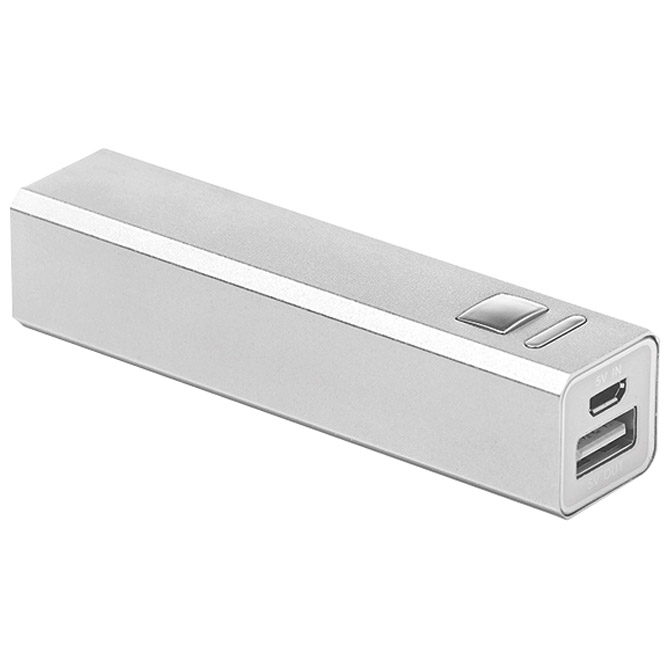 900002017.jpg Punjač za mobilne uređaje aluminijski prijenosni srebrni - Slika 1