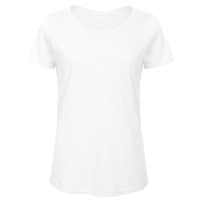 900005240.jpg Majica kratki rukavi B&C Inspire Slub T/women bijela L - Slika 1
