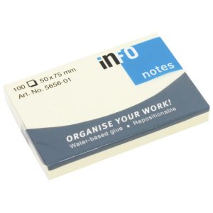 Blok samoljepljiv 50x75 mm 100L Global Notes 5656-01 žuti