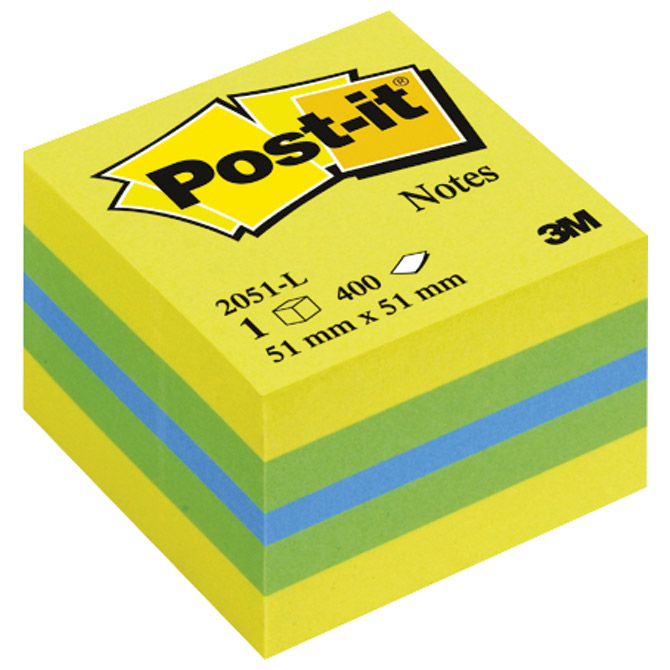 Blok samoljepljiv kocka 51x51 mm 400L Post-it 3M.2051L Blok samoljepljiv kocka 51x51 mm 400L Post-it 3M.2051L