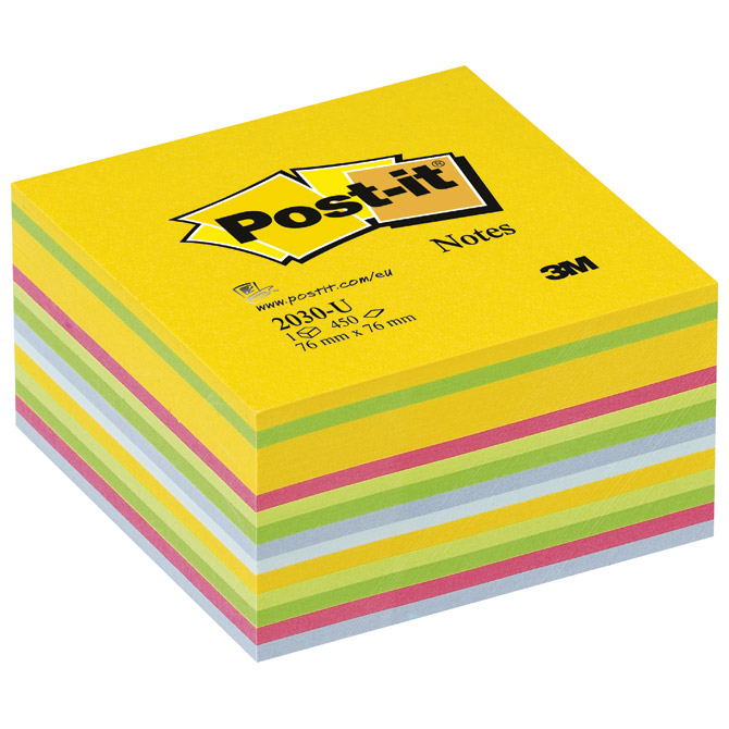 Blok samoljepljiv kocka 76x76 mm 450L Post-it 3M.2030U Blok samoljepljiv kocka 76x76 mm 450L Post-it 3M.2030U