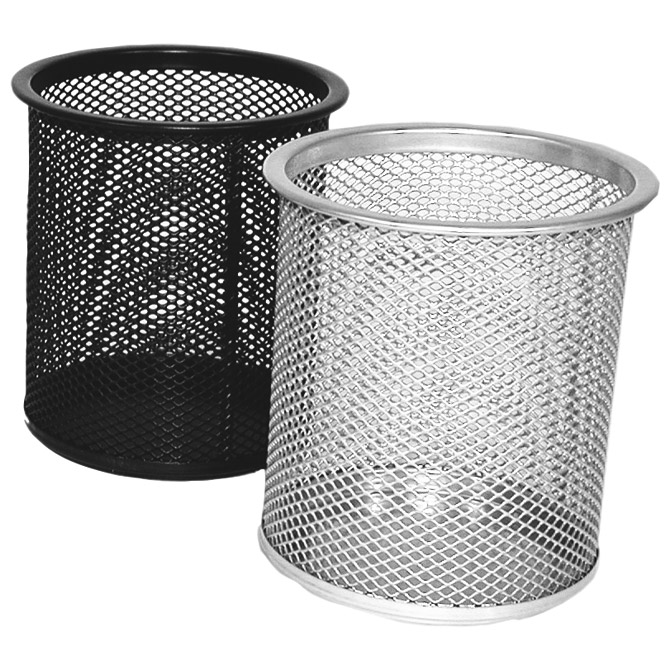 Čaša za olovke metalna žica okrugla fi-9xH-9,7 cm LD01-189 Fornax srebrna Čaša za olovke metalna žica okrugla fi-9xH-9,7 cm LD01-189 Fornax srebrna