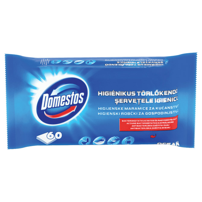 Domestos - higijenske maramice Ocean pk60 Domestos - higijenske maramice Ocean pk60