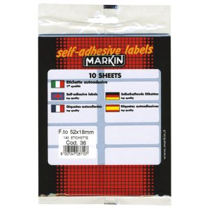 Etikete slep 52x18 mm pk10L Markin 10036 blister