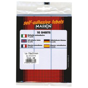 Etikete slep 73x37 mm pk10L Markin 10048 blister