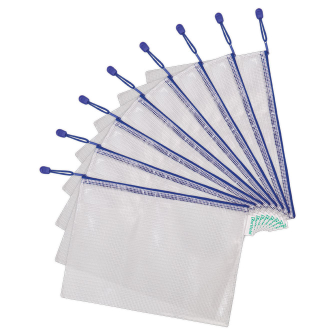 Etui pvc sa zipom A4 Tarifold(Djois) 509001 prozirno-bijeli/plavi Etui pvc sa zipom A4 Tarifold(Djois) 509001 prozirno-bijeli/plavi