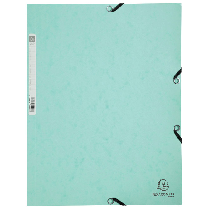 Fascikl klapna s gumicom karton A4 Aquarel Exacompta 55533E pastelno zelena Fascikl klapna s gumicom karton A4 Aquarel Exacompta 55533E pastelno zelena