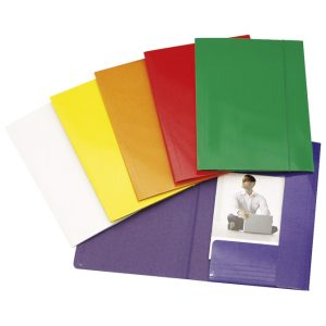 Fascikl klapna s gumicom karton plastificirani A4 Fornax crveni