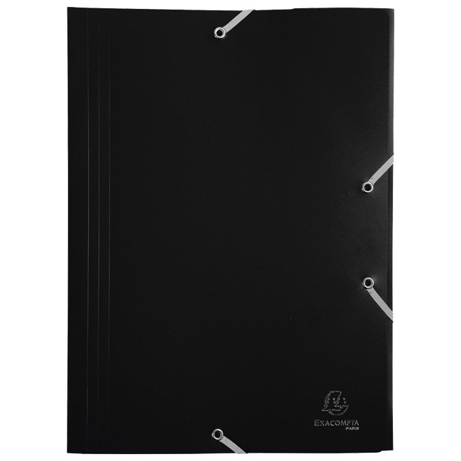 Fascikl klapna s gumicom pp A4 Exacompta 55901E crni Fascikl klapna s gumicom pp A4 Exacompta 55901E crni