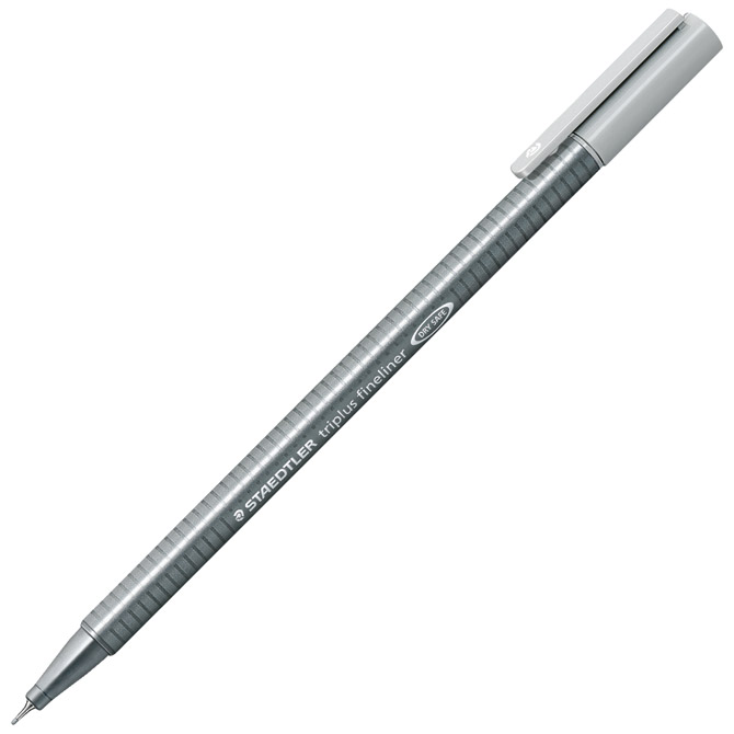 Flomaster fineliner 0,3 mm Triplus Staedtler 334-82 svijetlosivi Flomaster fineliner 0,3 mm Triplus Staedtler 334-82 svijetlosivi