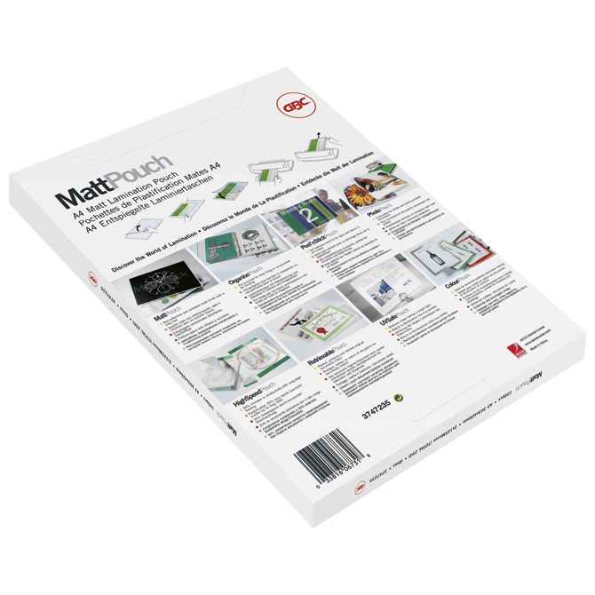 Folija za plastificiranje 100my A4 mat pk100 GBC 3740491 Folija za plastificiranje 100my A4 mat pk100 GBC 3740491
