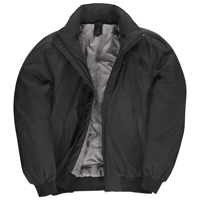 Jakna zip muška B&C Crew Bomber crna L Jakna zip muška B&C Crew Bomber crna L