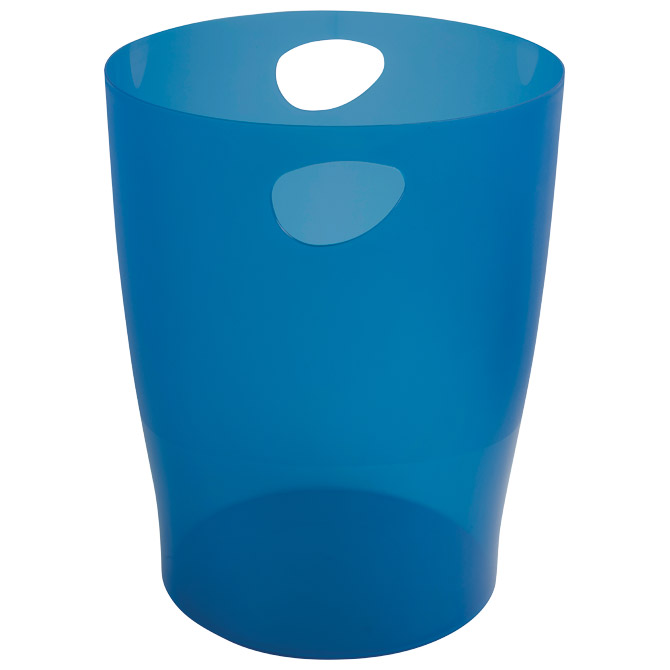 Koš za smeće pp 15L Ecobin Exacompta 45360D prozirno plavi Koš za smeće pp 15L Ecobin Exacompta 45360D prozirno plavi