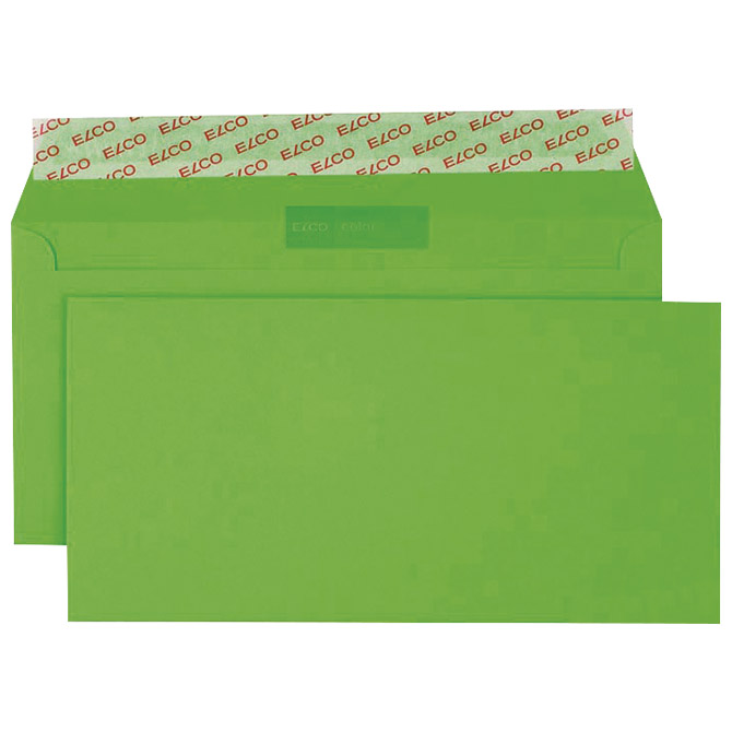 Kuverte u boji 11x23cm strip pk25 Elco zelene Kuverte u boji 11x23cm strip pk25 Elco zelene