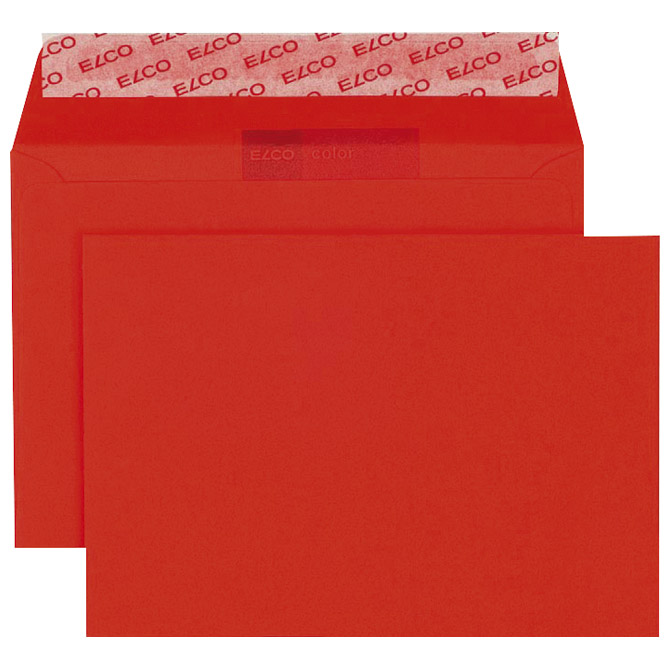 Kuverte u boji C6 strip pk25 Elco crvene Kuverte u boji C6 strip pk25 Elco crvene