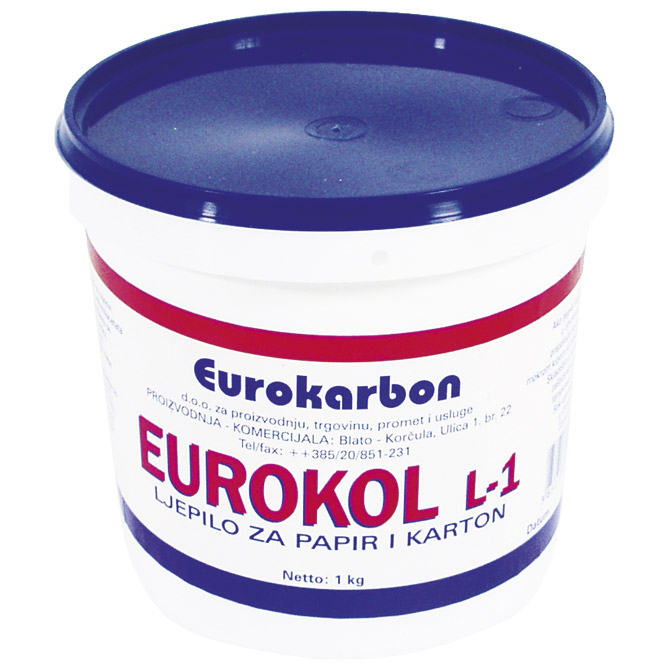 Ljepilo za papir 1kg Eurokol Karbon Ljepilo za papir 1kg Eurokol Karbon