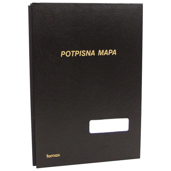Mapa potpisna s prozorom 3006 Fornax crna Mapa potpisna s prozorom 3006 Fornax crna