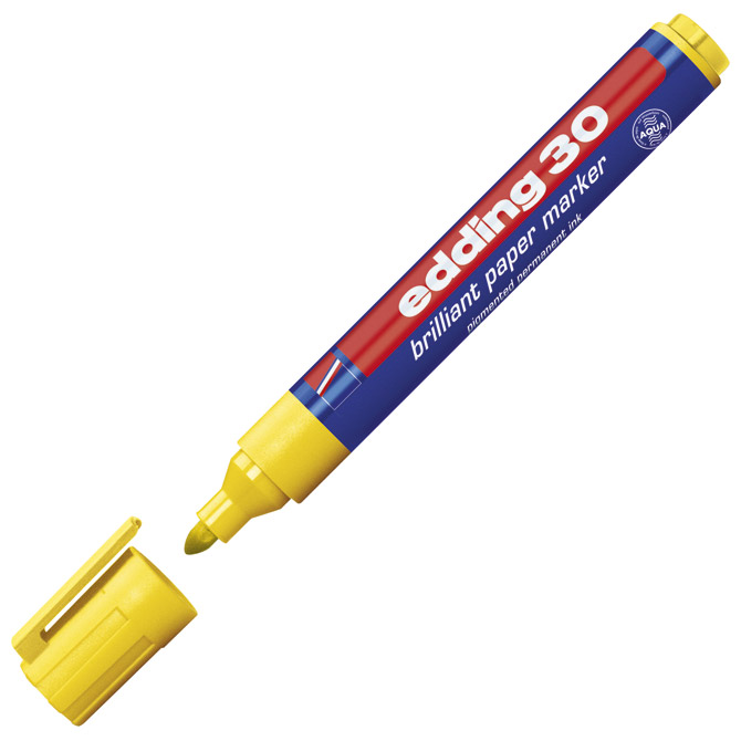 Marker briljant za papir 1,5-3mm Edding 30 žuti Marker briljant za papir 1,5-3mm Edding 30 žuti
