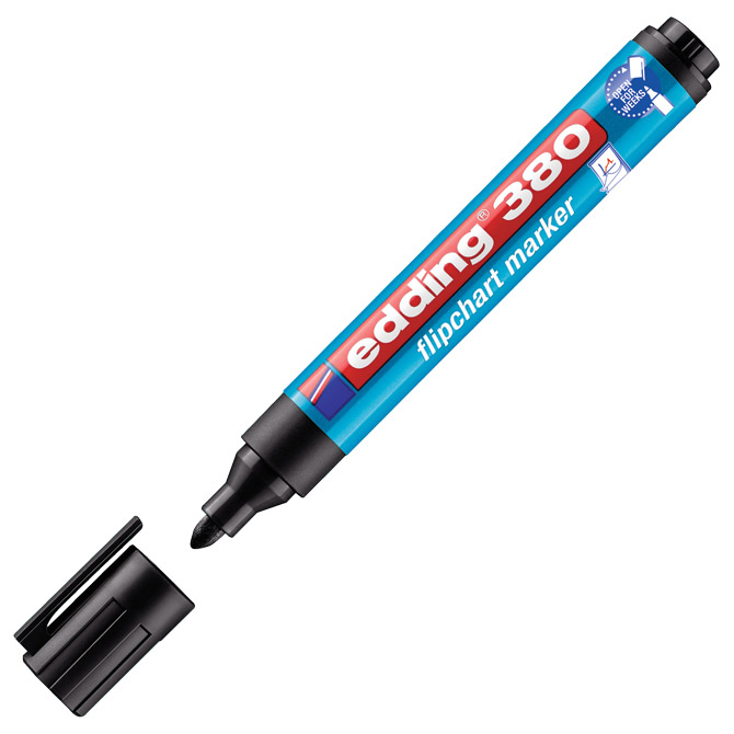 Marker Flipchart 1,5-3 mm Edding 380 crni Marker Flipchart 1,5-3 mm Edding 380 crni