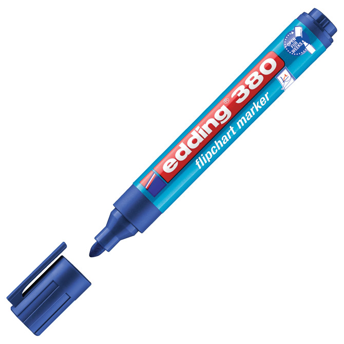 Marker Flipchart 1,5-3 mm Edding 380 plavi Marker Flipchart 1,5-3 mm Edding 380 plavi