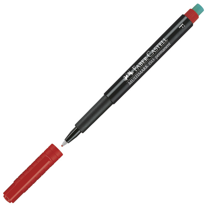 Marker permanentni 0,6 mm Multimark Faber-Castell 151321 crveni Marker permanentni 0,6 mm Multimark Faber-Castell 151321 crveni